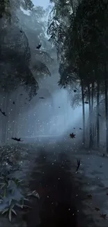 Atmospheric Phenomenon Forest Mist Live Wallpaper