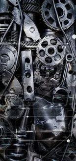 Automotive Tire Font Art Live Wallpaper