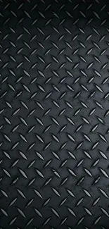 Dark metal diamond pattern background wallpaper.