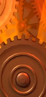 Automotive Tire Wheel Orange Live Wallpaper