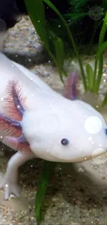 Axolotl Eye Plant Live Wallpaper