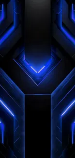 Azure Blue Symmetry Live Wallpaper