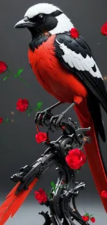 Bird Beak Red Live Wallpaper