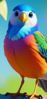 Bird Blue Beak Live Wallpaper