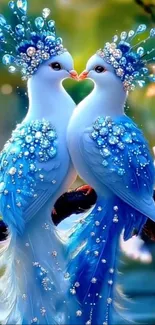 Bird Blue Light Live Wallpaper