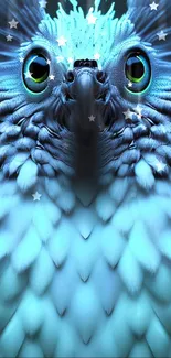 Bird Eye Blue Live Wallpaper