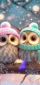 Bird Owl Textile Live Wallpaper