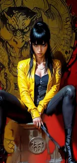 Black Hair Black Cosplay Live Wallpaper