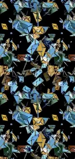 Black Leaf Textile Live Wallpaper