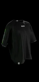 Black t-shirt on a dark background wallpaper.