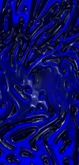 Dark blue abstract wallpaper with dynamic patterns.