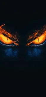 Blue And Orange Evil Eyes Live Wallpaper