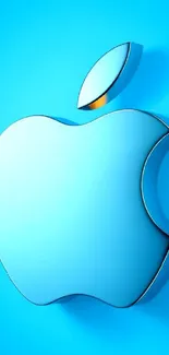 Blue Apple logo on a sleek background.
