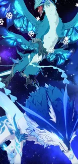 Blue Azure Plant Live Wallpaper