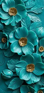 Blue Flower Petal Live Wallpaper