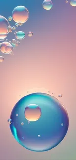 Blue Fluid Bubble Live Wallpaper