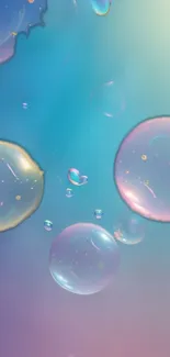 Blue Fluid Bubble Live Wallpaper