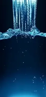 Blue Fluid Liquid Live Wallpaper