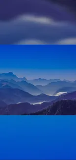 Blue Mountainous Landforms Hill Live Wallpaper