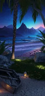 Blue Natural Landscape Dusk Live Wallpaper