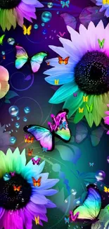 Blue Purple Petal Live Wallpaper