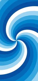 Abstract blue swirl wallpaper with gradient design.