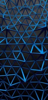 Blue Symmetry Triangle Live Wallpaper