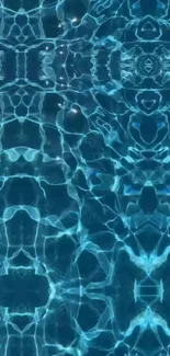 Abstract blue water pattern mobile wallpaper.