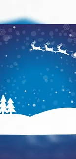 Blue Winter Snow Live Wallpaper