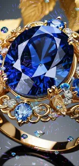 Body Jewelry Blue Sapphire Live Wallpaper