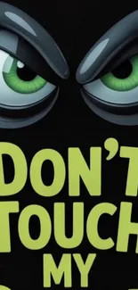 Cartoon eyes with text - fun wallpaper