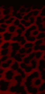 Bold red leopard print wallpaper for mobiles.