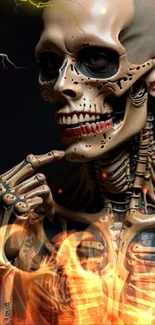 Bone Art Skeleton Live Wallpaper