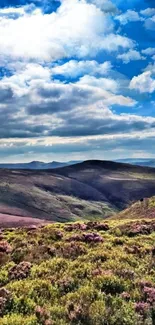 Breathtaking mountain landscape with lush greenery under a cloudy sky.