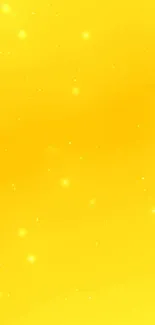 Vibrant yellow mobile wallpaper with sparkling effects.