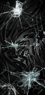 Dark wallpaper with shattered glass effects.