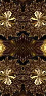 Brown Art Symmetry Live Wallpaper