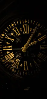 Brown Clock Quartz Clock Live Wallpaper