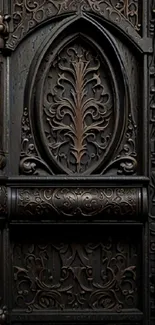 Brown Door Wood Live Wallpaper