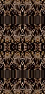 Brown Symmetry Graphics Live Wallpaper