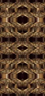 Brown Textile Gold Live Wallpaper