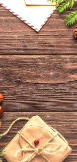 Brown Wood Orange Live Wallpaper