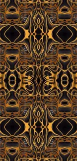 Brown Wood Symmetry Live Wallpaper