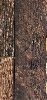 Close-up of rustic brown wooden texture, perfect for mobile wallpaper.