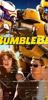 Bumblebee movie poster featuring action and character art.