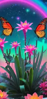 Butterfly Pollinator Flower Live Wallpaper