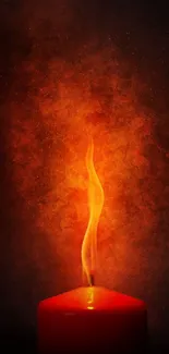 Candle Orange Wax Live Wallpaper