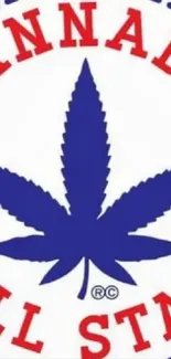 Cannabis All-Star logo with blue leaf on white background.