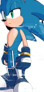 Cartoon Blue Gesture Live Wallpaper