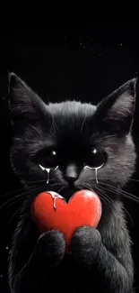 Cat Heart Facial Expression Live Wallpaper